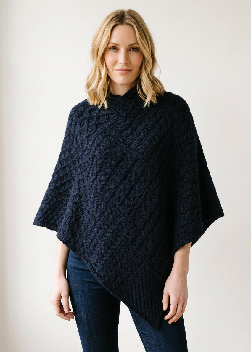 IrelandsEye Poncho | Navy