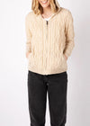 IrelandsEye Women's Aran Hooded Cardigan | Oatmeal
