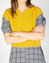 IrelandsEye Women's V Neck Aran Vest | Sunflower