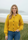 IrelandsEye Cropped Aran Cardigan | Sunflower