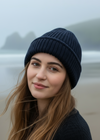 IrelandsEye Chunky Knit Hat | Navy