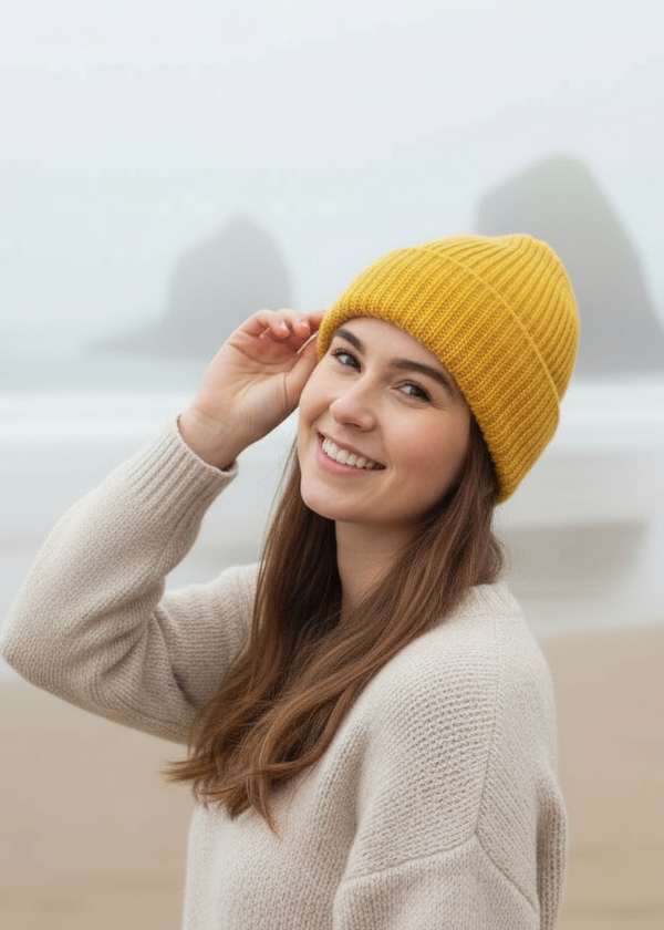 IrelandsEye Chunky Knit Hat | Sunflower