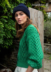 IrelandsEye Cropped Aran Cardigan | Green