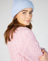 Zinnia Chunky Knit Merino Wool Hat | Ice Blue
