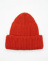 Zinnia Chunky Knit Merino Wool Hat | Orange Marl