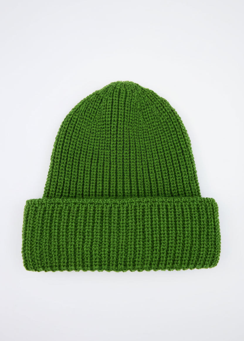 IrelandsEye Ribbed Merino Hat | Moss