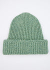 Zinnia Chunky Knit Hat in Sage | 100% Merino Wool | Ireland's Eye Knitwear