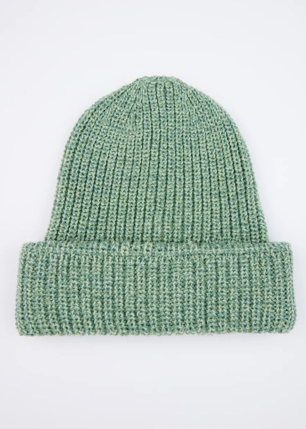 Zinnia Chunky Knit Hat in Sage | 100% Merino Wool | Ireland's Eye Knitwear