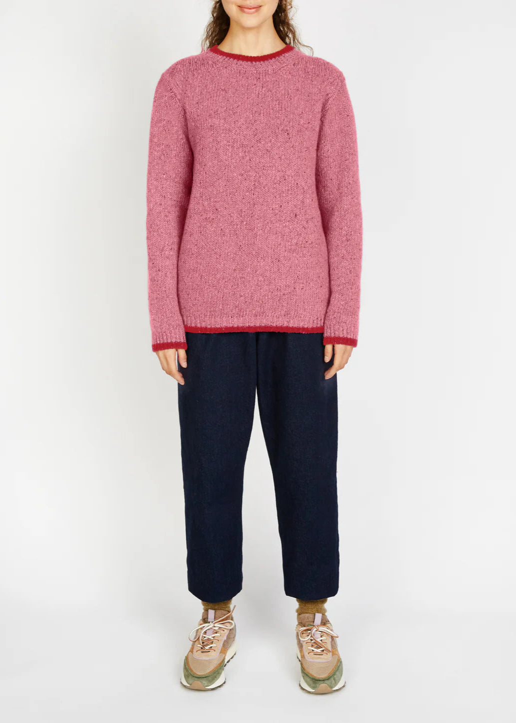 Slaney Crew Neck Sweater | Bubblegum