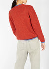 Slaney Crew Neck Sweater - Wool Cashmere Blend | Chilli Red