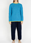 Irelandseye Slaney Crew Neck Sweater | Blue 
