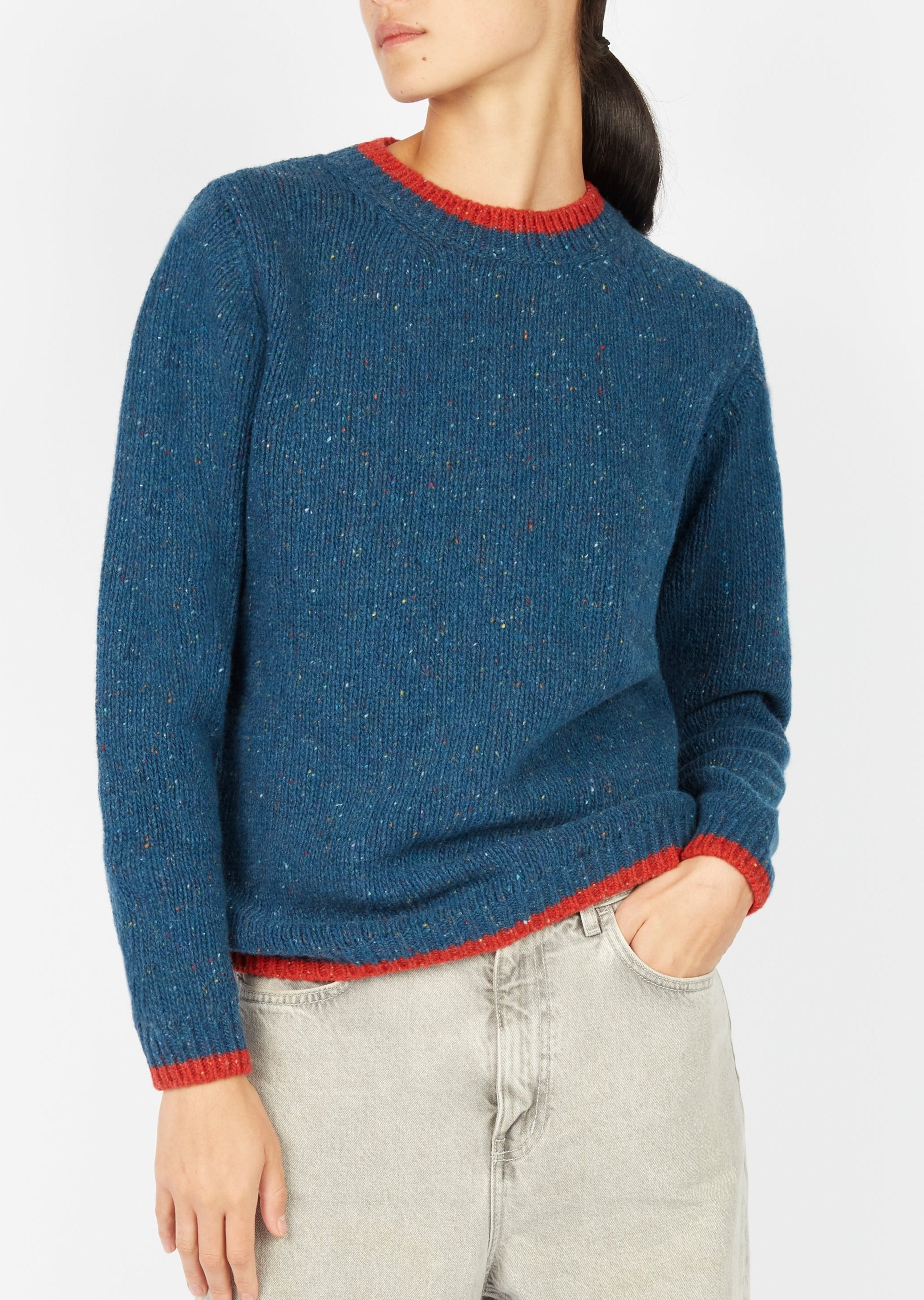 Slaney Crew Neck Sweater | Ink Marl