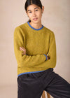 Slaney Crew Neck Sweater - Wool Cashmere Blend | Lichen