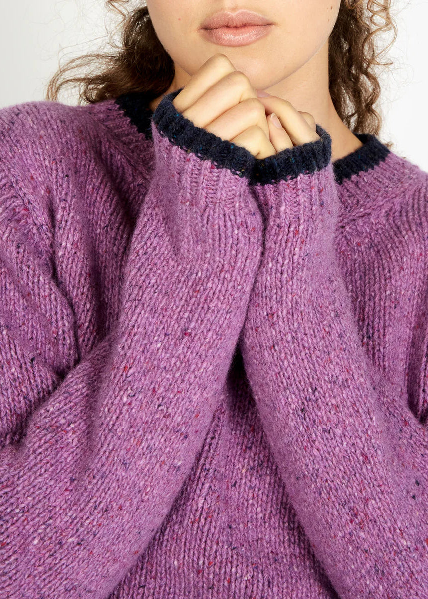IrelandsEye Slaney Crew Neck Sweater | Orchid