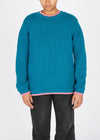 Slaney Crew Neck Sweater - Wool Cashmere Blend | Teal Harbour