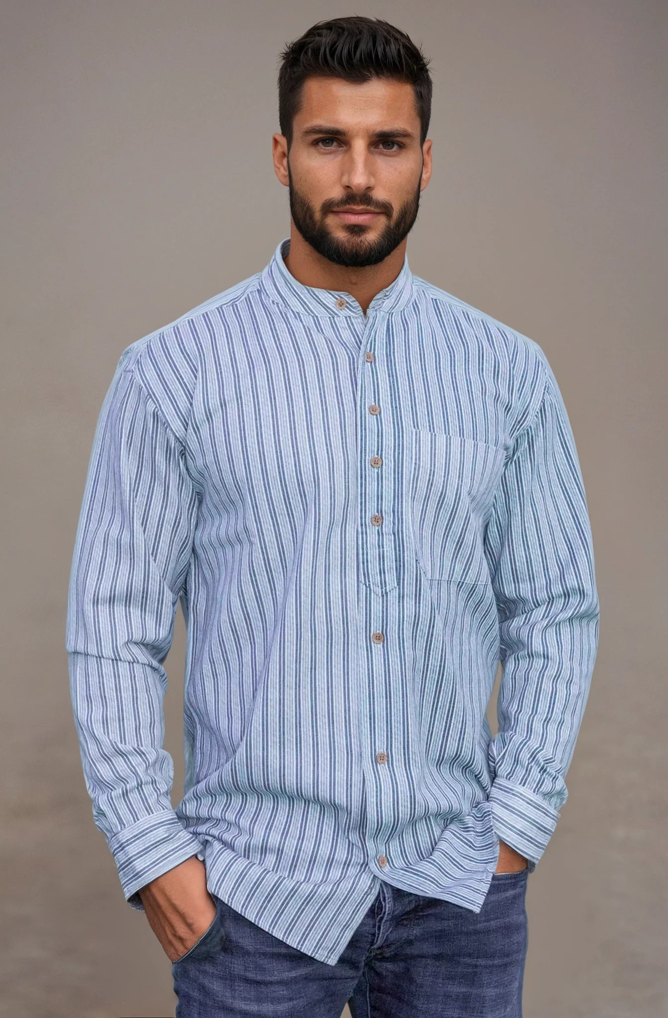Traditional Irish Heavyweight Grandfather Shirt