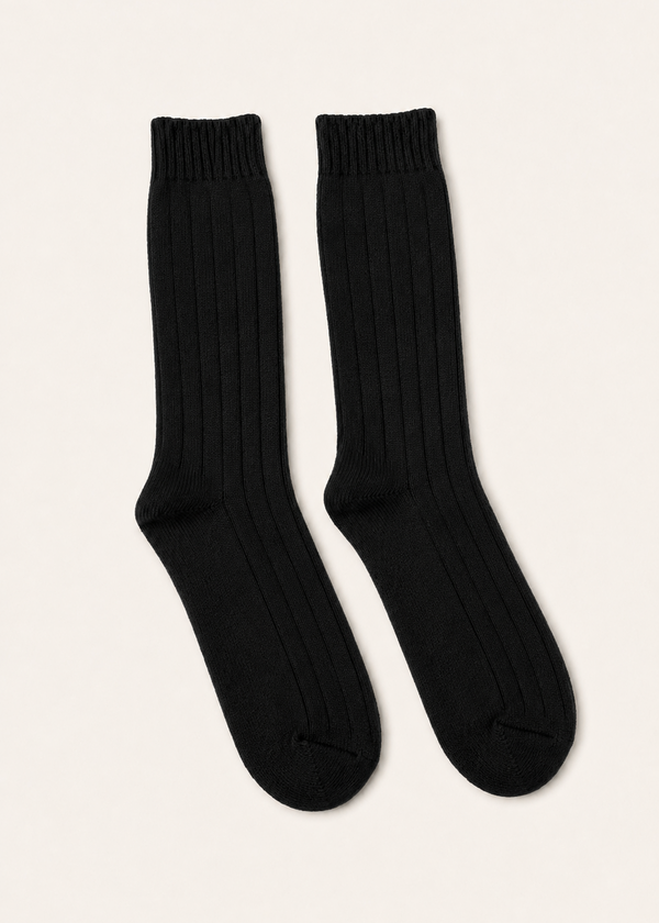 Wild Donegal Cashmere Blend Socks | Black