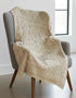 Aran Crafts Fairy Tree Merino Throw | Oatmeal