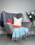 McNutt of Donegal Ocean Sunset Cashmere Merino Throw | Luxury Irish Blend