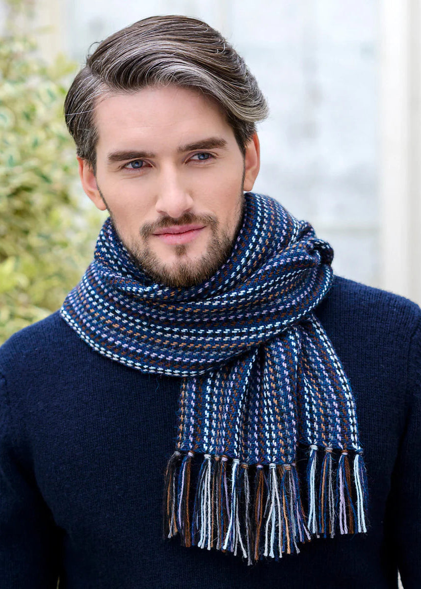 Mucros Killarney Alpaca Scarf | Blue Grey