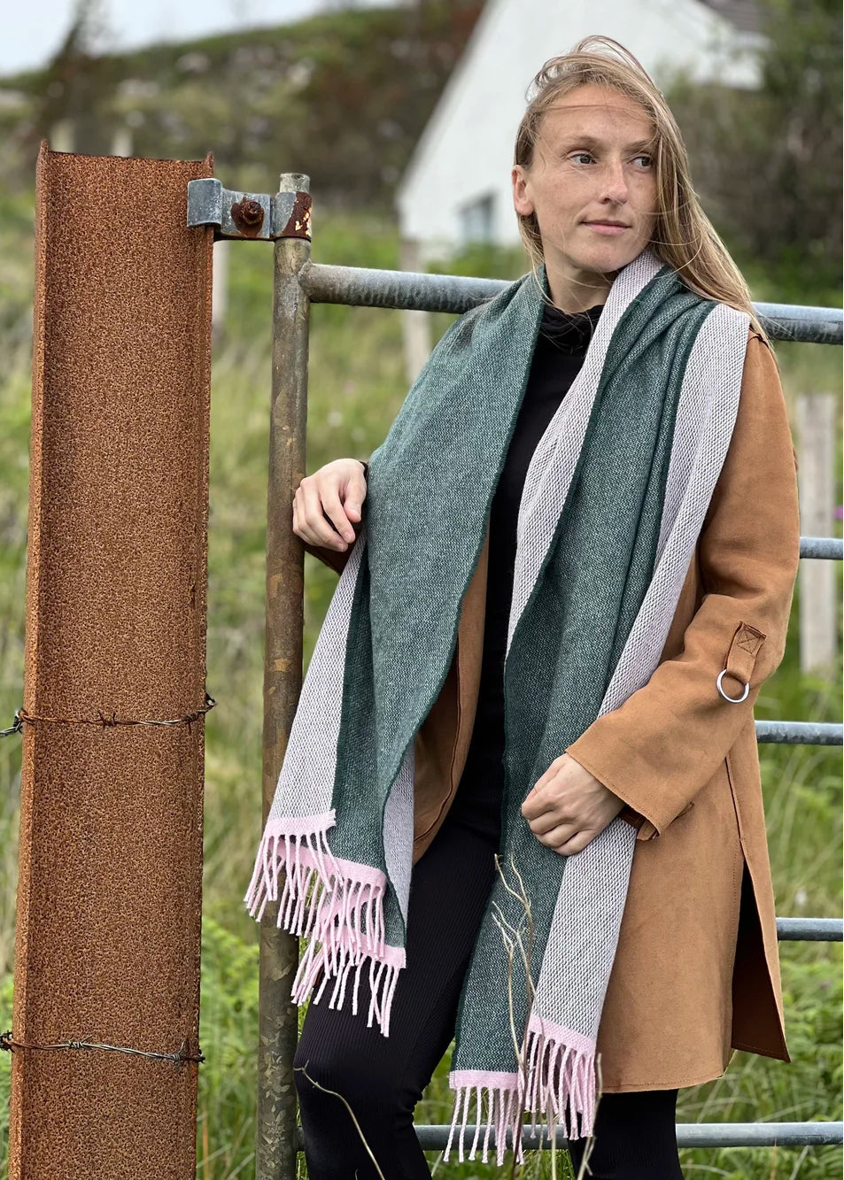 McNutt Alpine Reversible Cashmere Wrap | Donegal Irish Luxury