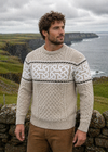 Aran Celtic Design Cable Knit Sweater | Parsnip