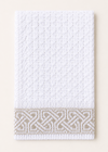 Aran Celtic Design Merino Wool Scarf | Natural