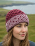 Bonnet en laine mérinos Aran - Gris chiné