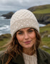 Aran Celtic Design Wool Hat | Natural