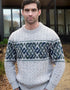 Aran Crafts Celtic Jacquard Sweater | Oatmeal