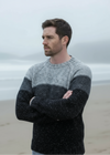 Aran Crafts Three Tone Donegal Sweater