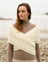 Aran Crossover Wrap | Natural