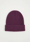 Aran Donegal Fleck Wool Hat - Bordeaux