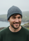 Aran Donegal Fleck Wool Hat - Grey Marl