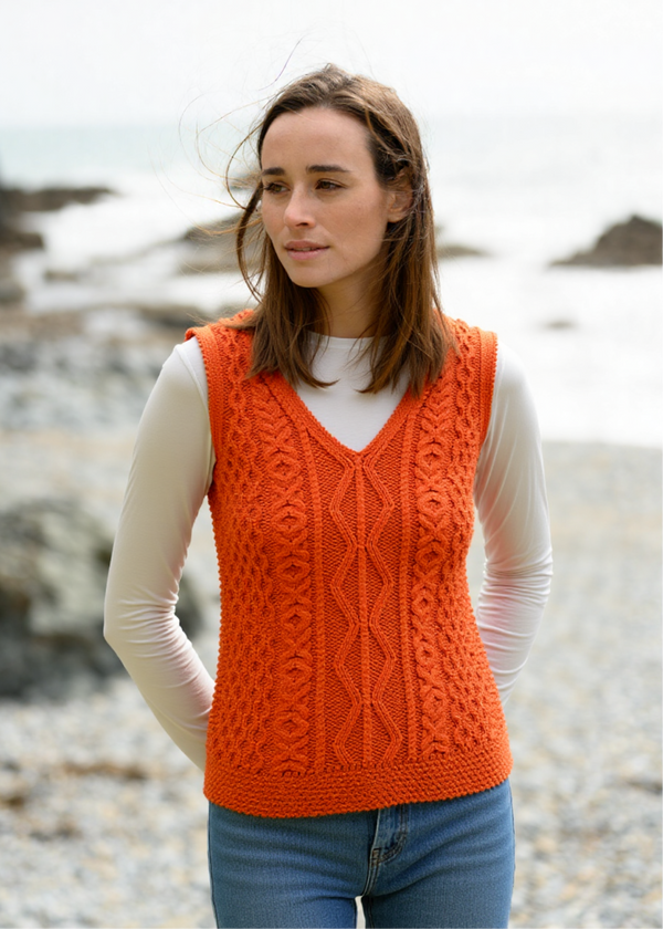 Aran Ladies Vest 
