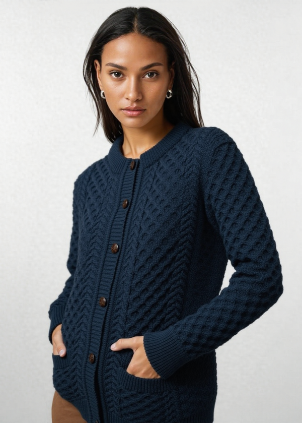 Aran Lumber Cardigan | Ocean