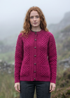 Aran Merino Wool Lumber Cardigan