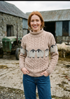 Aran Merino Wool Sheep Sweater | Oatmeal