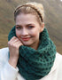 Aran Merino Wool Snood | Green