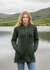 Aran Plated Scallop Jacket | Green