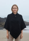 Aran Poncho | Black