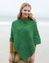 Aran Poncho | Green