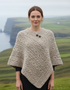 Aran-Poncho aus reiner Wolle | Skiddaw – Abverkauf