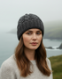 Aran Pure Wool Worsted Hat | Charcoal