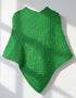 Aran Super Soft Poncho | Green - Clearance
