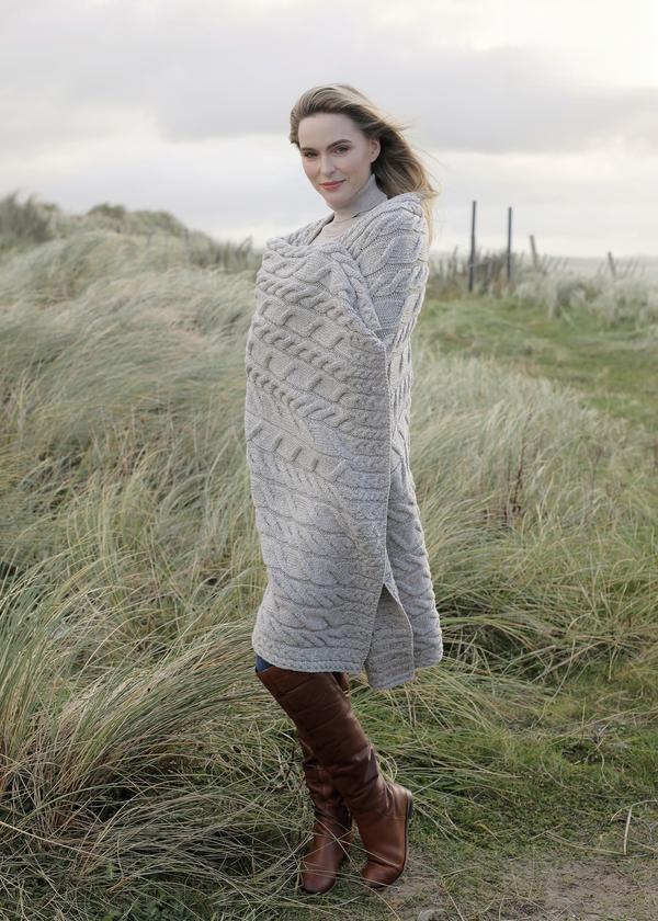 Aran Supersoft Blanket | Oatmeal
