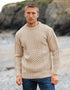 Unisex Aran Sweater | Camel - Clearance