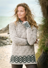 Aran Women's Celtic Design Sweater | Oatmeal