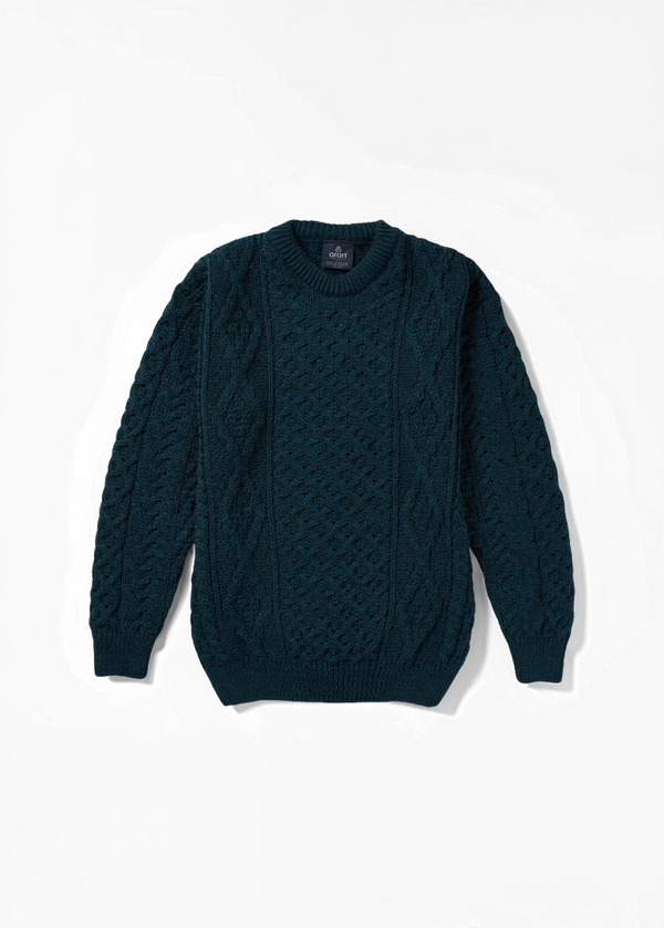 Aran Wool Sweater | Blackwatch