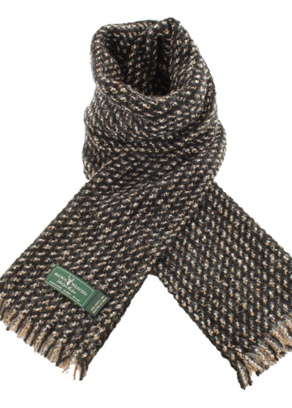 Mucros Atlantic Scarf | Black Brown